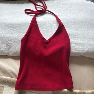 wild fable Red Halter V-Neck Camisole